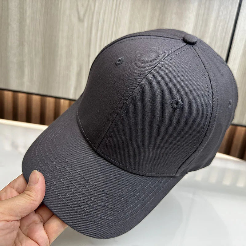 Men Women Oversize XXL 100% Cotton Baseball Cap, Large Hat for Big Heads 56-63cm (23.5'-25.5'), Adjustable Plain Dad Cap