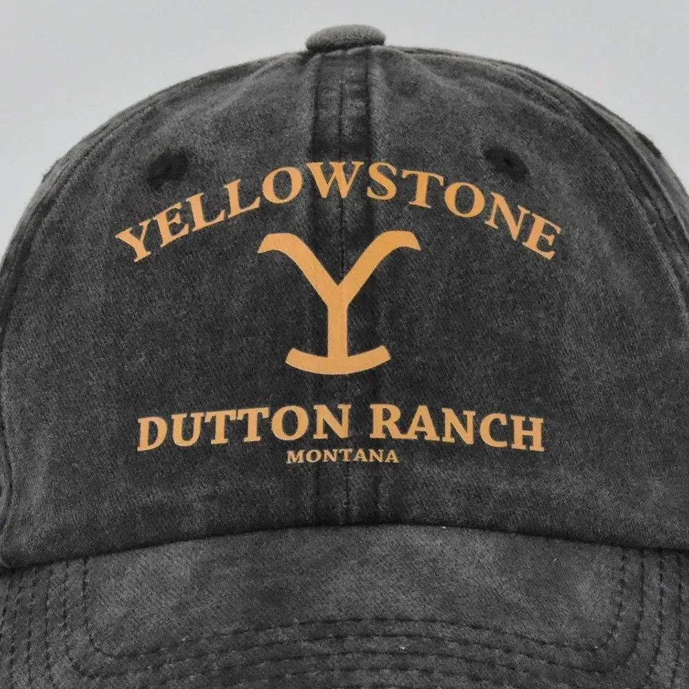 Trendy Yellowstone Dutton Ranch Baseball Cap Washed UV Protection Sports Hat Snapback Hat