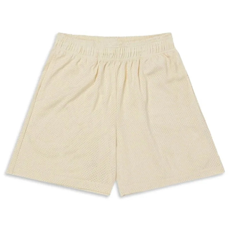 Basic Mesh Shorts Muscle Fitness Shorts Mesh Quick-drying Breathable Sports Basketball Shorts Running No Logo Gym Mesh Shorts