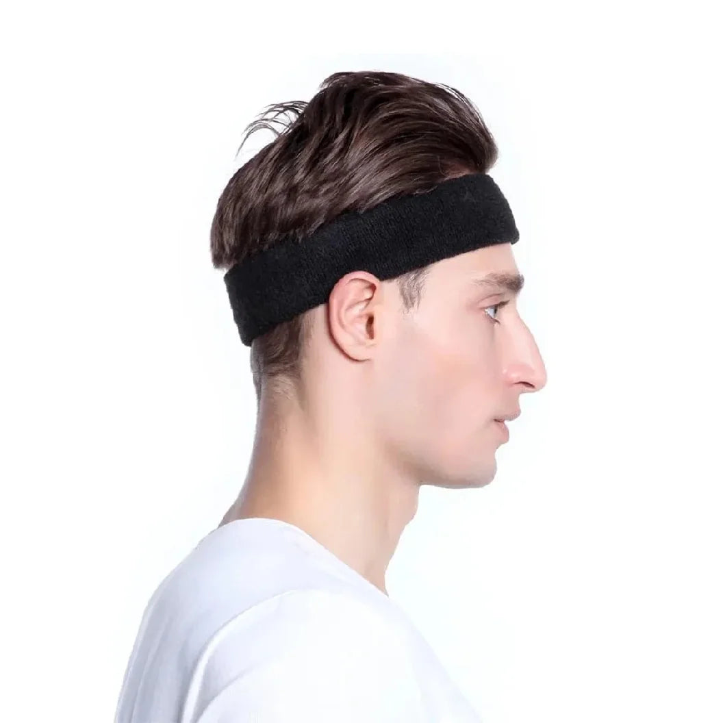 Sweatproof Sports Headbands for Men and Women - Moisture-wicking Sweatband for Tennis, Basketball, Running, Gym, Workout