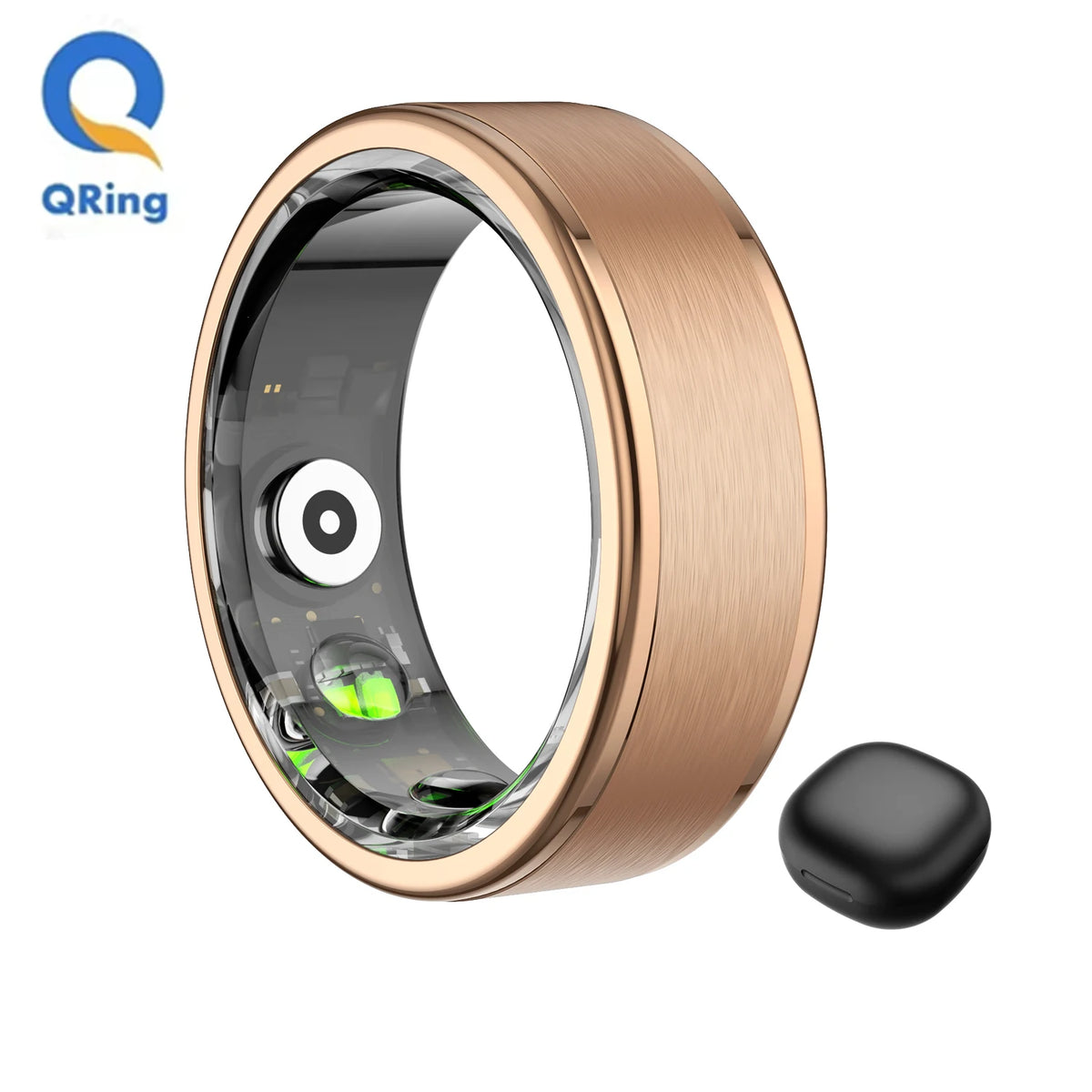 R03 Smart Ring Men Women With Charing Case,Health and Sleep Monitor,IP68 & 5ATM Waterproof,Multi-sport Mode For Andriod IOS