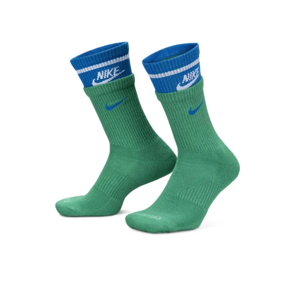 Nike (NIKE) 3-Pack Socks for Men and Women: Air Jordan Training Breathable Casual Socks, Mid-Calf Sports Socks SX5545-019