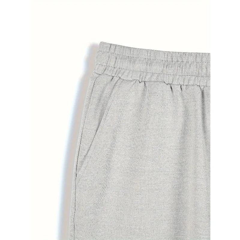 Comfortable cotton shorts men's casual micro-elastic elastic belt drawstring shorts fitness training comfortable and fashionable