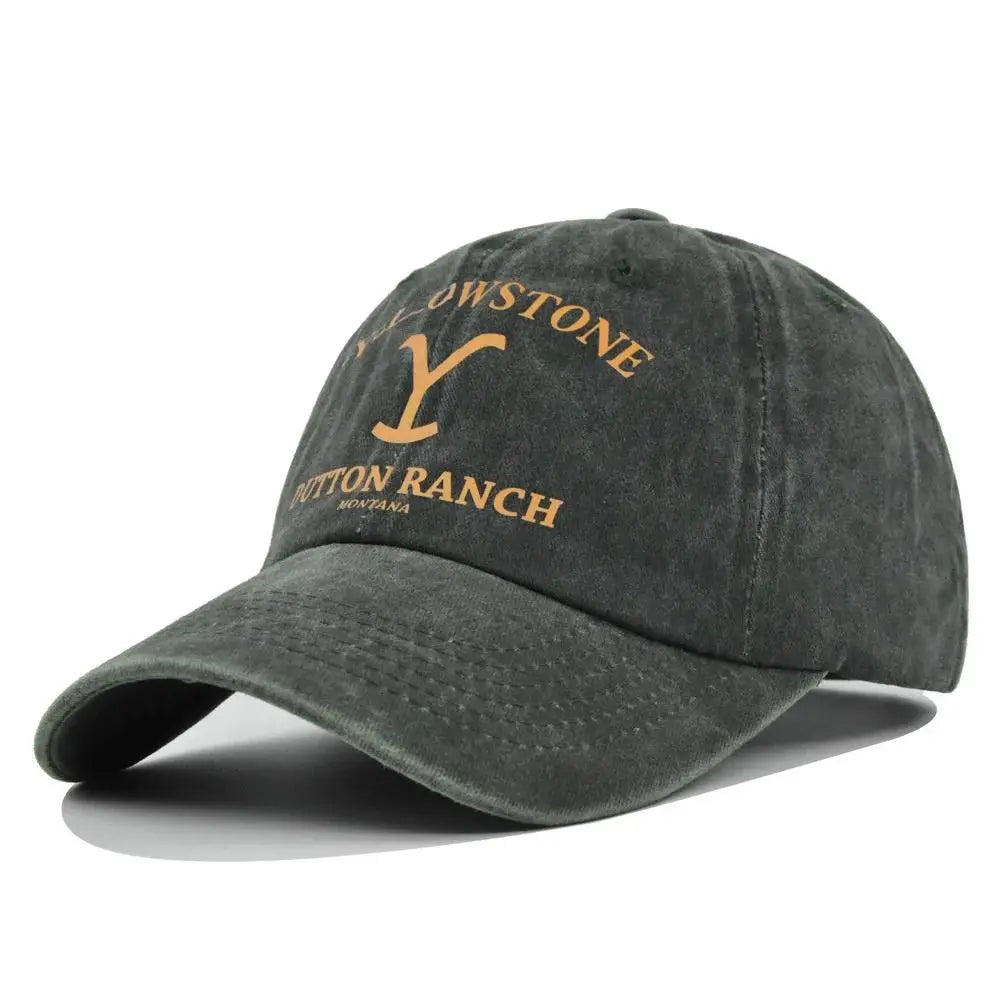 Trendy Yellowstone Dutton Ranch Baseball Cap Washed UV Protection Sports Hat Snapback Hat