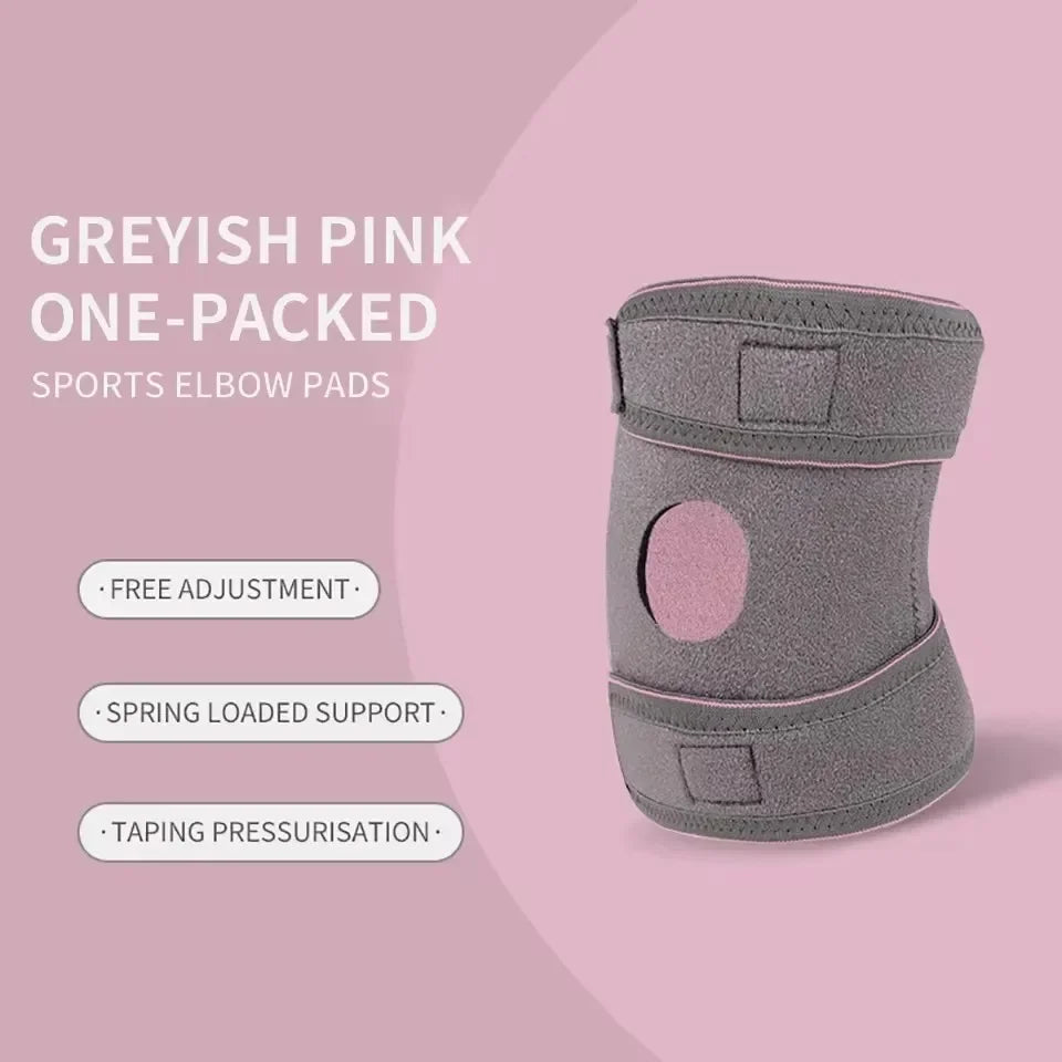 1PCS Adjustable Elbow Support Elastic Double Compression Elbow Pad Spring-loaded Elbow Pads For Fitness Sports Basketball