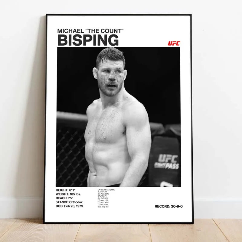Black and White Boxing Legends ILIA TOPURIA Canvas Poster Boxing Fighting Canvas Print Painting Wall Decor for Gym Home Decor