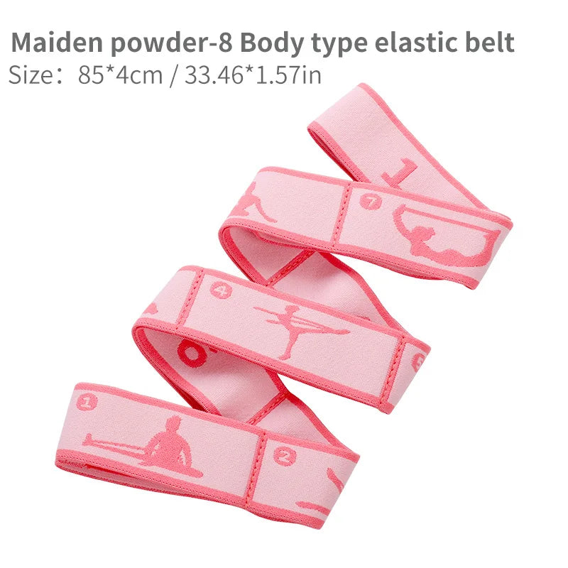 8/9 Loops Children Upgrade Pattern Guide Digital Resistance Elastic Band for Dance, Gymnastics, Ballet rubber band for training