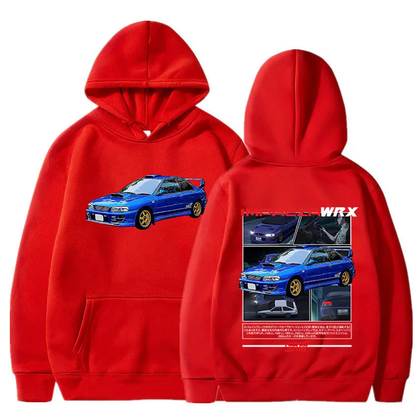 Anime Initial D Drift Racing Car AE86 Hoodie Takumi Fujiwara R34 Skyline JDM Hoodies Men Casual Oversized Long Sleeve Sweatshirt