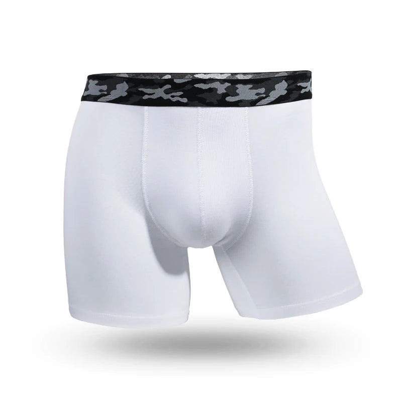 Plus-size men's underpants anti-wear leg cotton underpants Sports fat pants boxers running breathable youth underpants