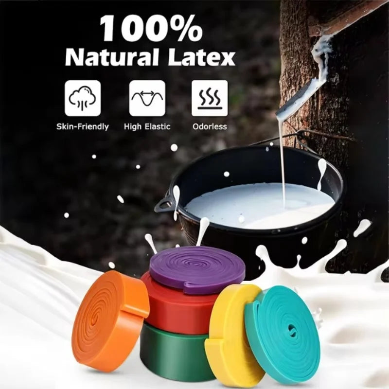 TPE Latex Sports Resistance Band Yoga Fitness Resistance Band Elastic Sports Resistance Band Weighted Resistance Training Set