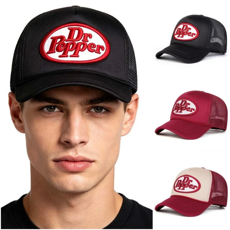 New Unisex Letter Embroidery Baseball Net Caps Spring Summer Outdoor Casual Hip Hop Hat Sun Hat Versatile Street Fashion Trucker