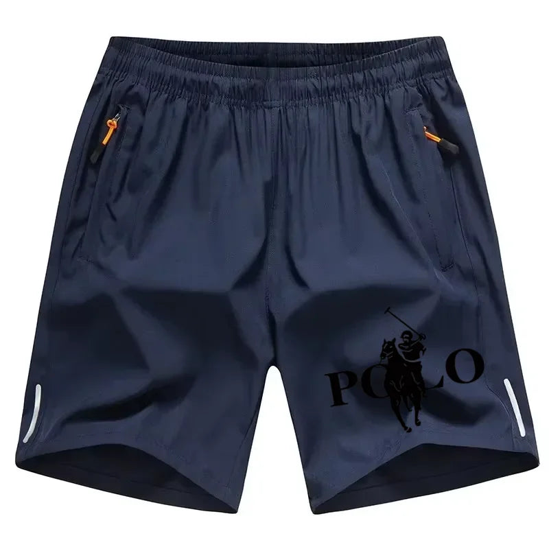 Summer men's shorts ice silk running gym sports shorts quick drying breathable beach shorts fitness slow running cool casual spo