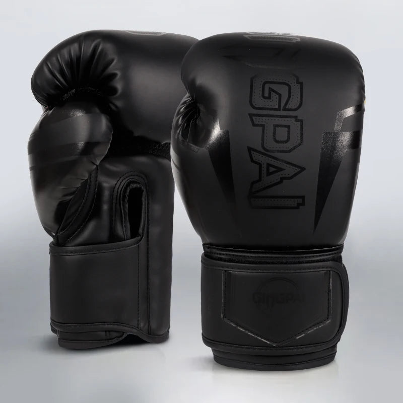 GINGPAI Men Women 8 10 12 14 oz Boxing Gloves Muay Thai Profession Kickboxing Adults Sandbag Guantes MMA Sanda Training De Boxeo