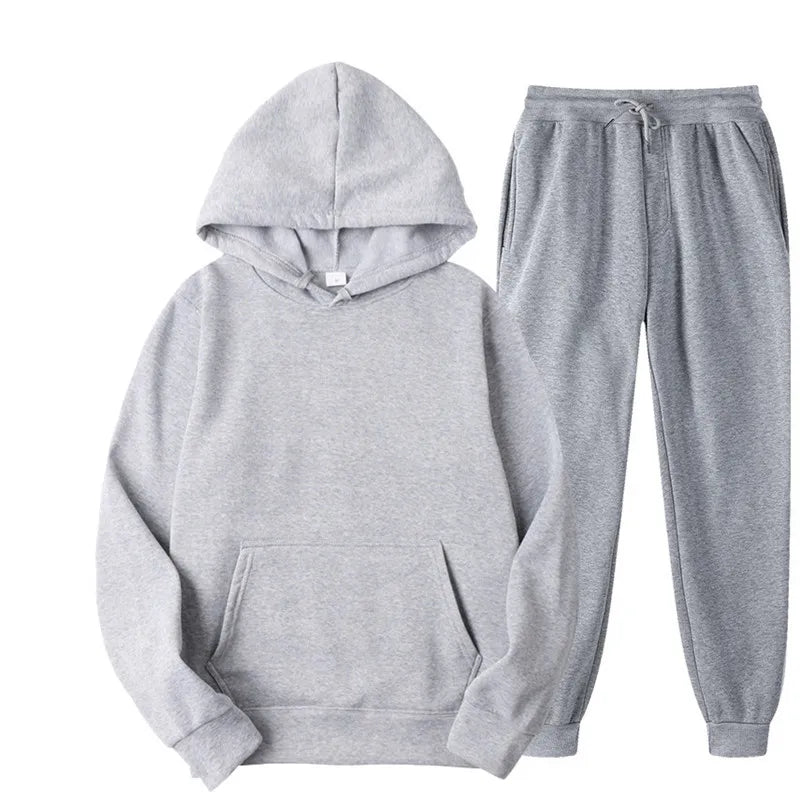 Hot Sale Men /women Tracksuit Hoodies + Pants for Autumn Winter Winter Streetwear Matching Sets Sweatershirts Sweatpants