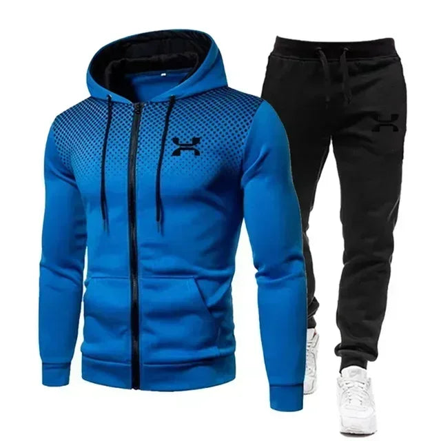 2025 Fashion Tracksuit For Men Hoodie Fitness Gym Clothing Men Running Set Sportswear Jogger Men'S Tracksuit Winter Suit Sports