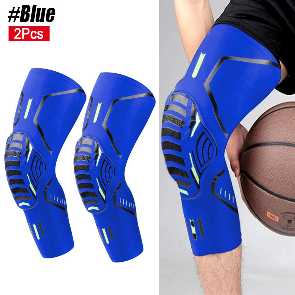 2Pcs/Pair Sport Crashproof Knee Support Pad Elbow Brace Arm Leg Compression Sleeve Outdoor Basketball Football Bicycle Protector