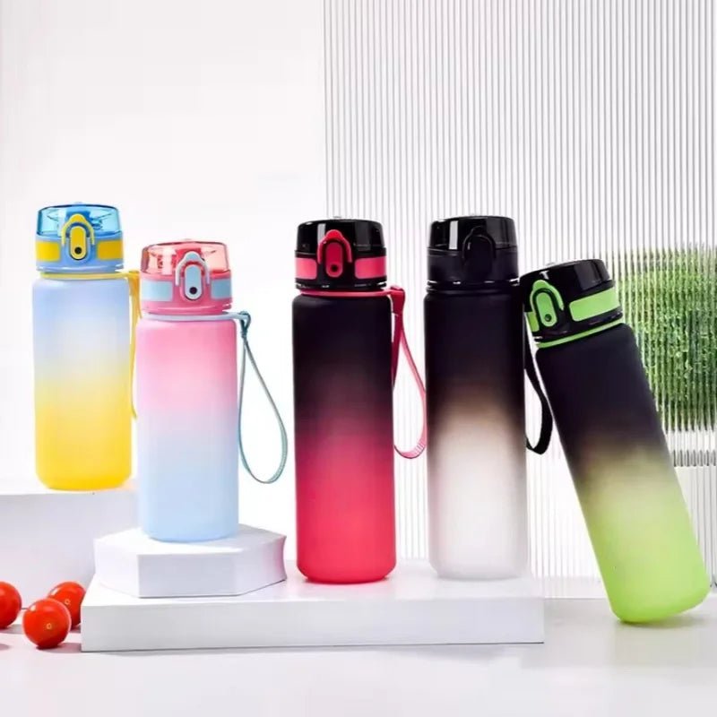 500/650ml Sports Water Bottle High Capacity Plastic Fitness Portable Durable Camping Hiking Workouts Outdoor Sports Cups