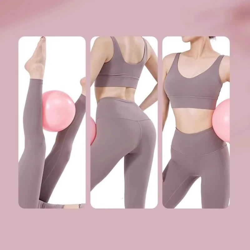 Yoga Pilates Ball 25cm Exercise Gymnastic Fitness Balance Gym Core Training Mini Balls Small Therapy Improves