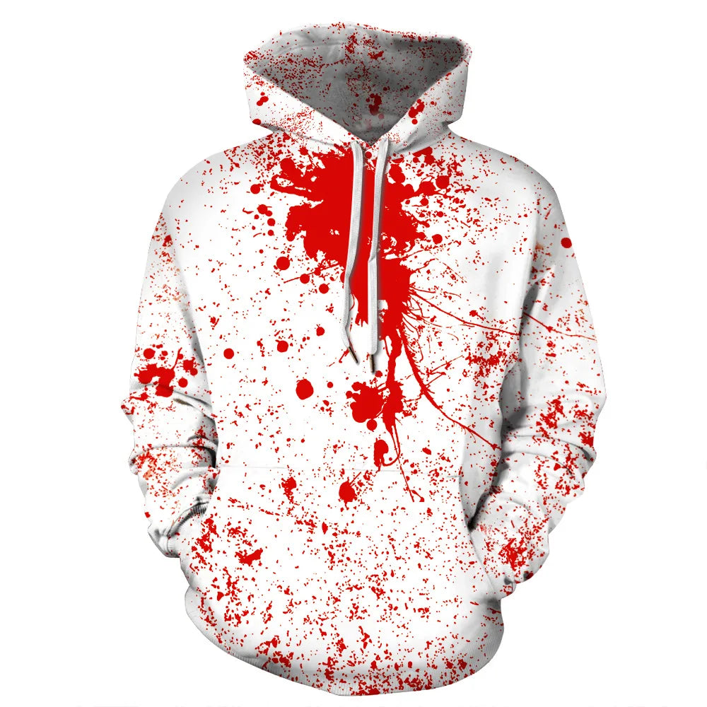 Dripping Blood Skull 3D Hoodie All Over Print Hooded Men Sweatshirt Unisex Streetwear Pullover Casual Tracksuits Style-4
