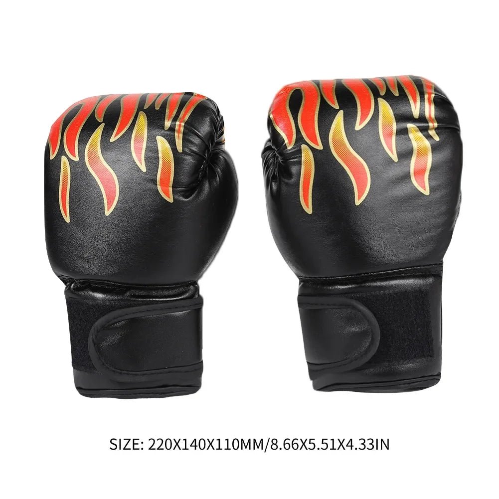 1 Pair Kids Boxing Gloves for Children Fighting Mitts Comfortable Adjustable Professional Karate Punching Boxing Training Gloves