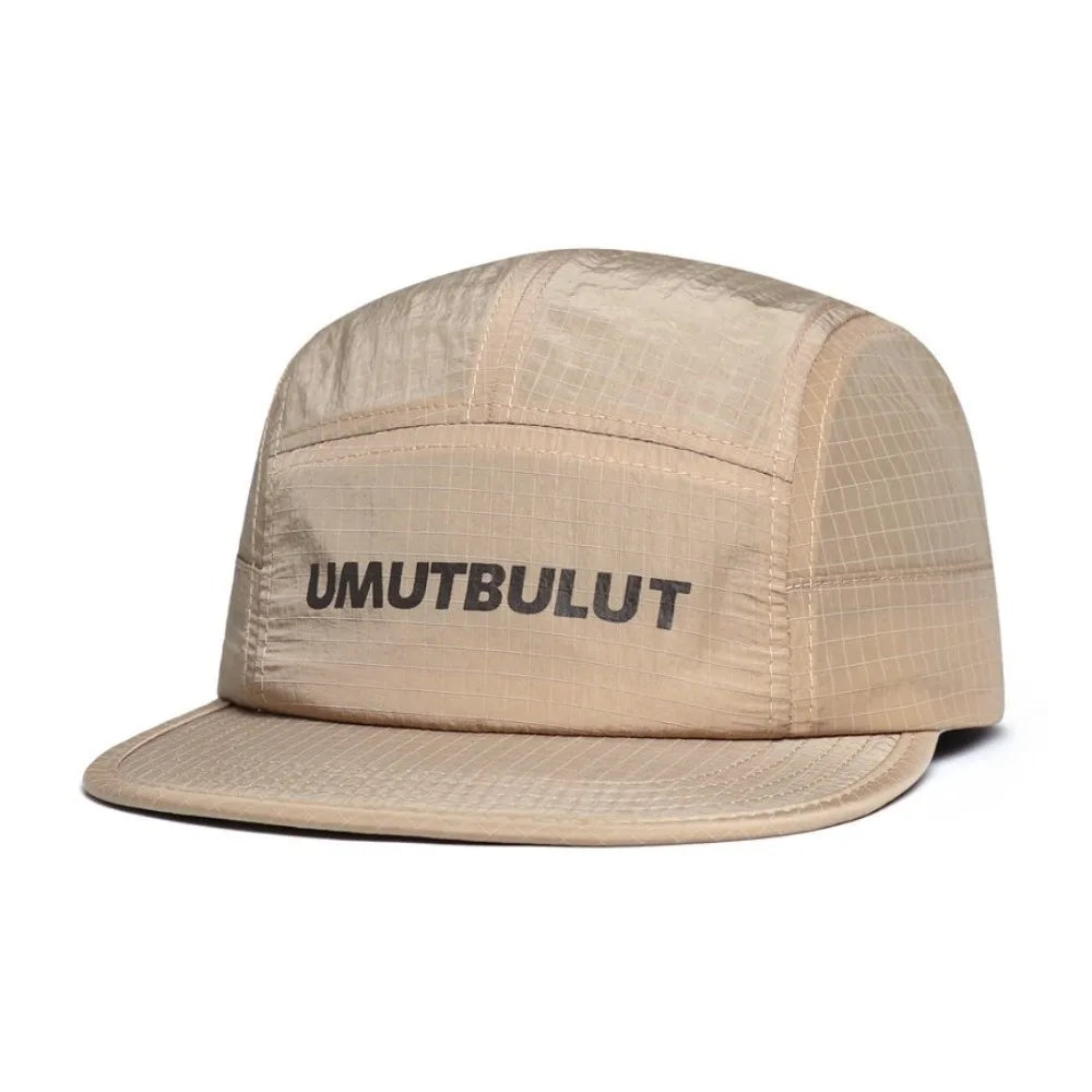 5 Panel Embroidered Letter Quick Dry Mesh Cap - Unisex Outdoor Running Cycling Hat, for Men Women Sports Fashion, Headwear