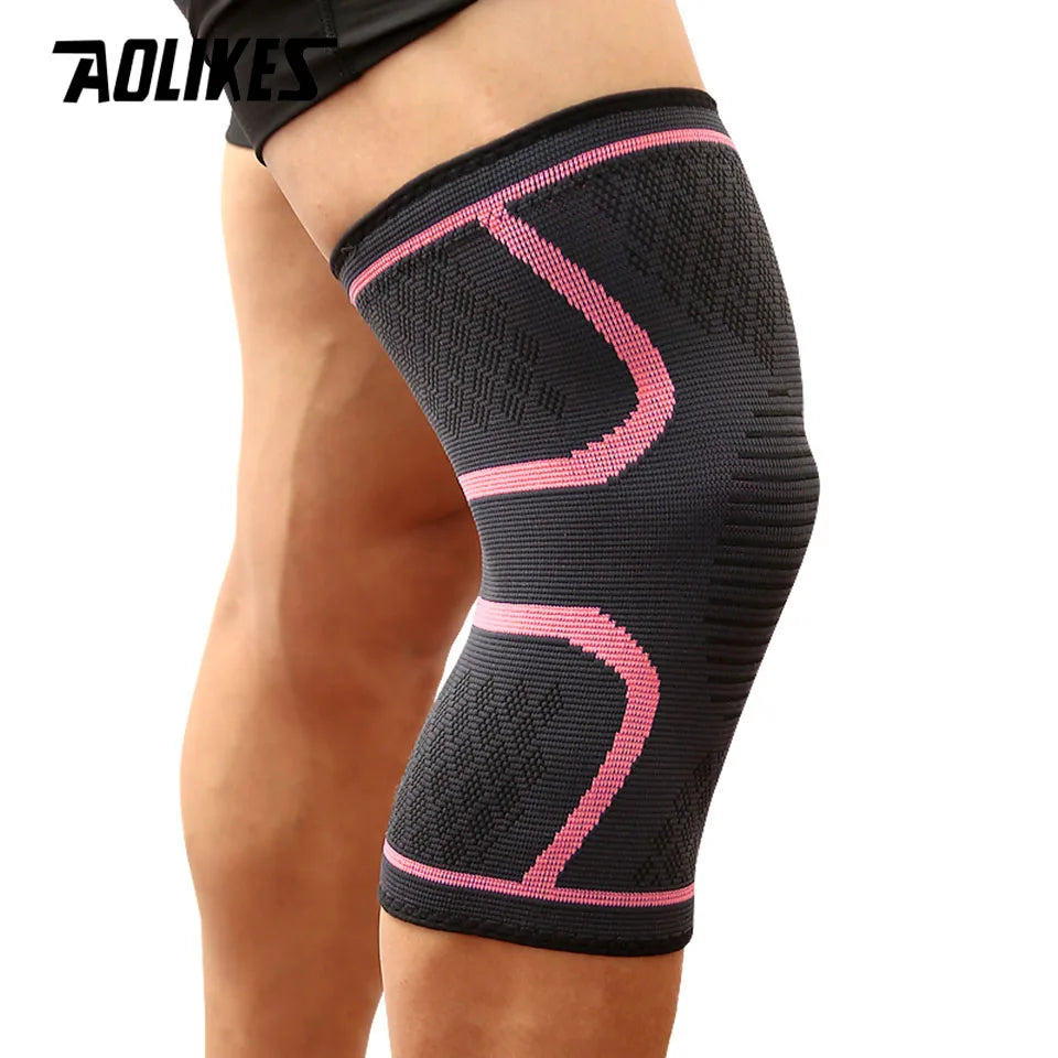 AOLIKES 1PCS Compression Knee Brace for Women Running Knee Pain, Knee Support Compression Sleeve, Workout Sports Knee Brace