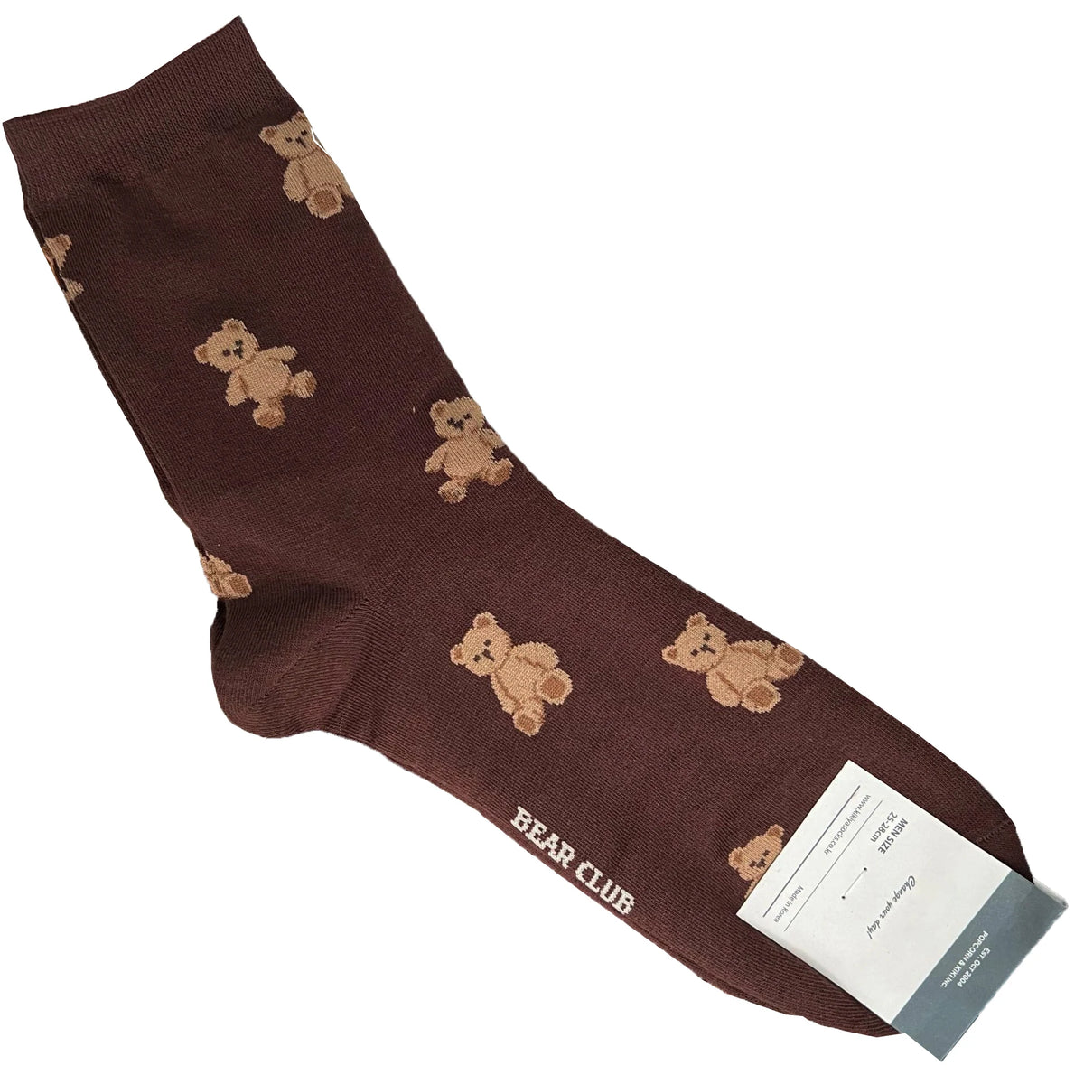Good Quality Cartoon Gentleman Bear Men's Socks Cotton Harajuku Style Sport Boys Skateboard Novelty Breathable Christmas Gifts