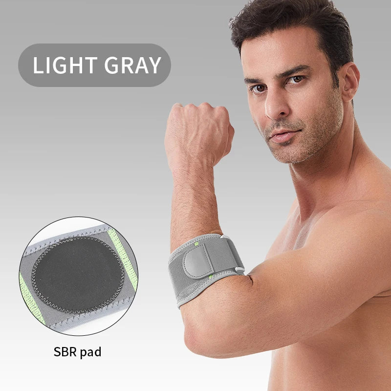 1pc Adjustable Elbow Support Brace, Compression Elbow Strap with Stabilizing Support for Tennis, Basketball, Golf, Gym & Sports