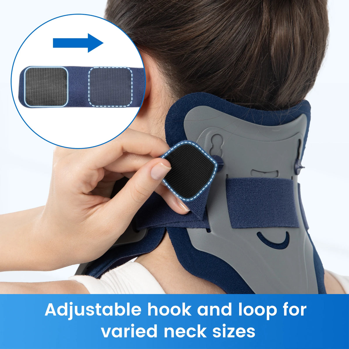 VELPEAU Neck Traction Device, Neck Stretcher for Spine Pressure and Discomfort, Ergonomic Cervical Collar for Men Women