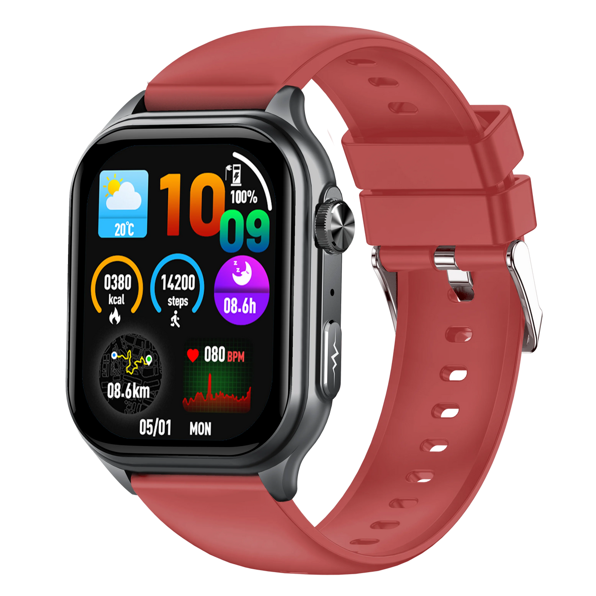 GE500 Nano SIM Card 4G B1 B3 B5 B8 HD Calling for Calling ECG SmartHealth Management Watch Leather Answer Calls Fitness Tracker