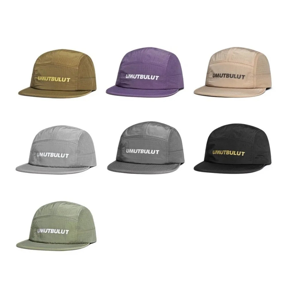 5 Panel Embroidered Letter Quick Dry Mesh Cap - Unisex Outdoor Running Cycling Hat, for Men Women Sports Fashion, Headwear
