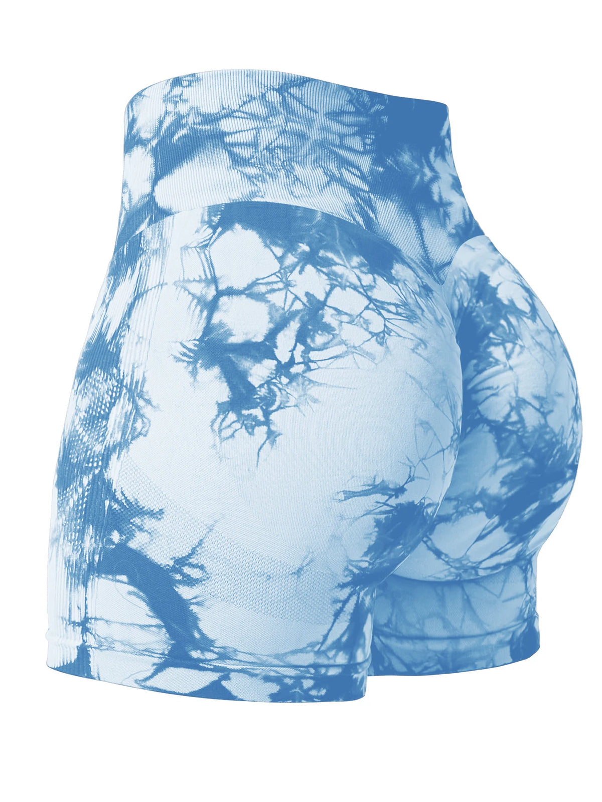 2024 Summer New 16 Color Sexy Tie Dye Shorts Woman Fitness Seamless Butt Lifting Shorts One Pieces Activewear Running Outdoors