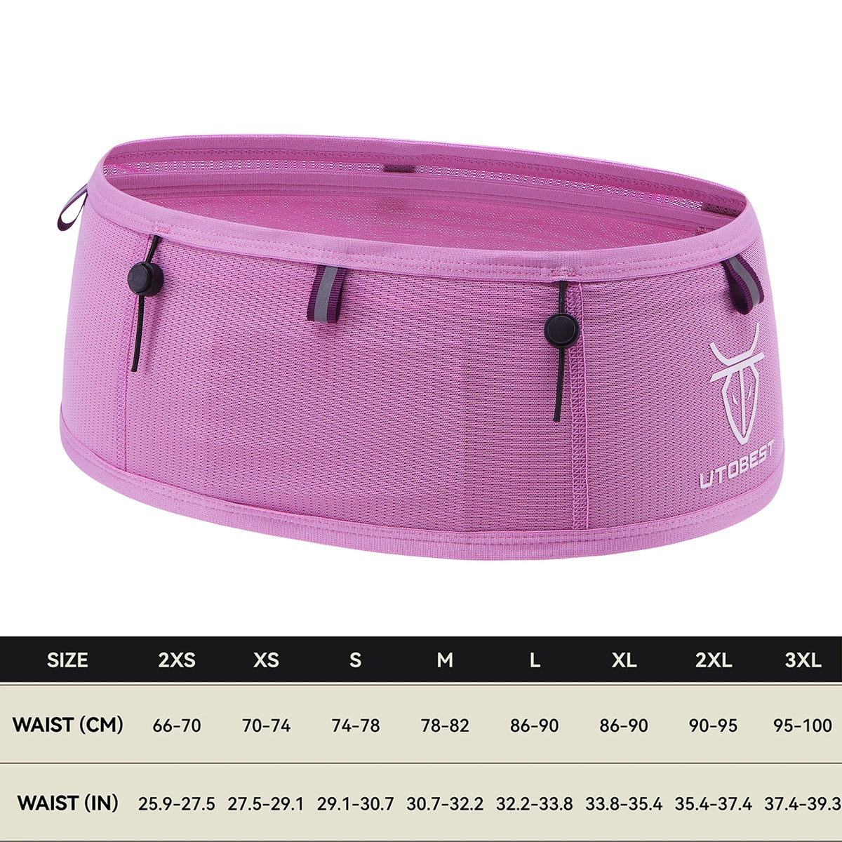 UTOBEST B7 Pro Professional Marathon Running Belt Ultra-Light Race Number Belt Phone Holder Waist Bag Breathable Fanny Pack