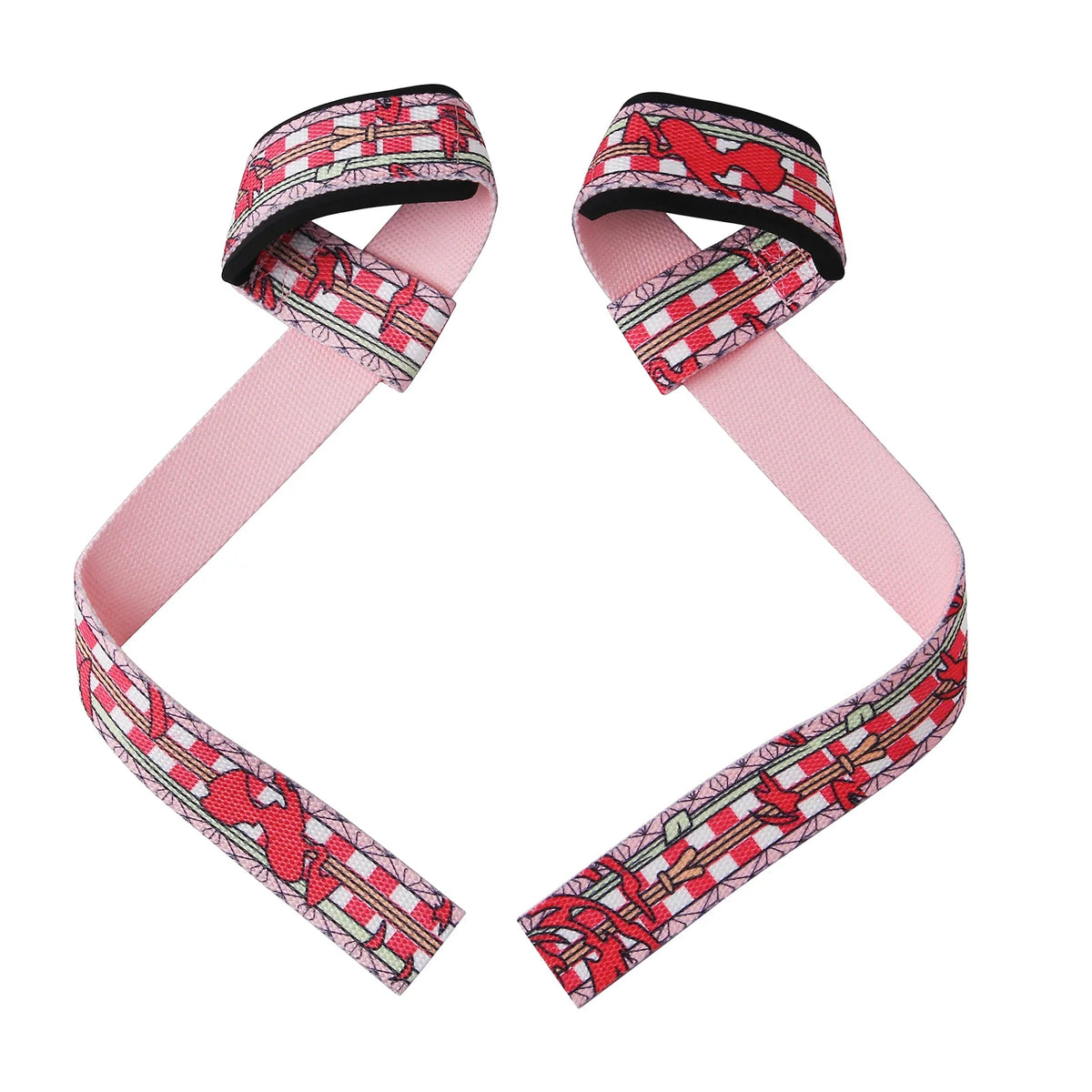 Anime Camo Wrist Lifting Straps Grips Band-Deadlift Straps with Neoprene Cushioned Wrist Padded