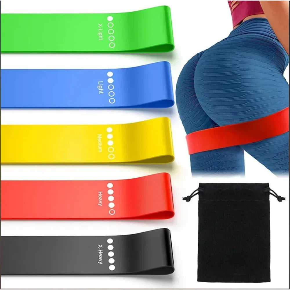 Multi Resistance Yoga Bands Fitness Exercise Hip Booty Bands Elastic Loop Stretch Band for Leg Squat Dance Training