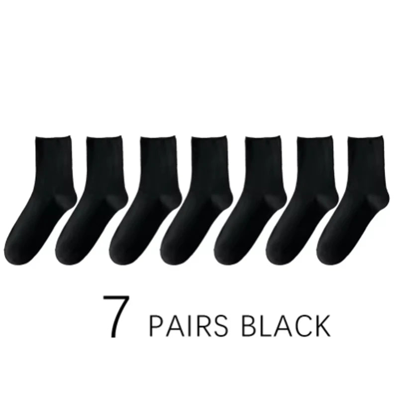 2/7Pairs Men's Non Binding Diabetes Socks Comfortable Breathable Shoes Suitable for Elderly and Pregnant Men Women for Fat Feet