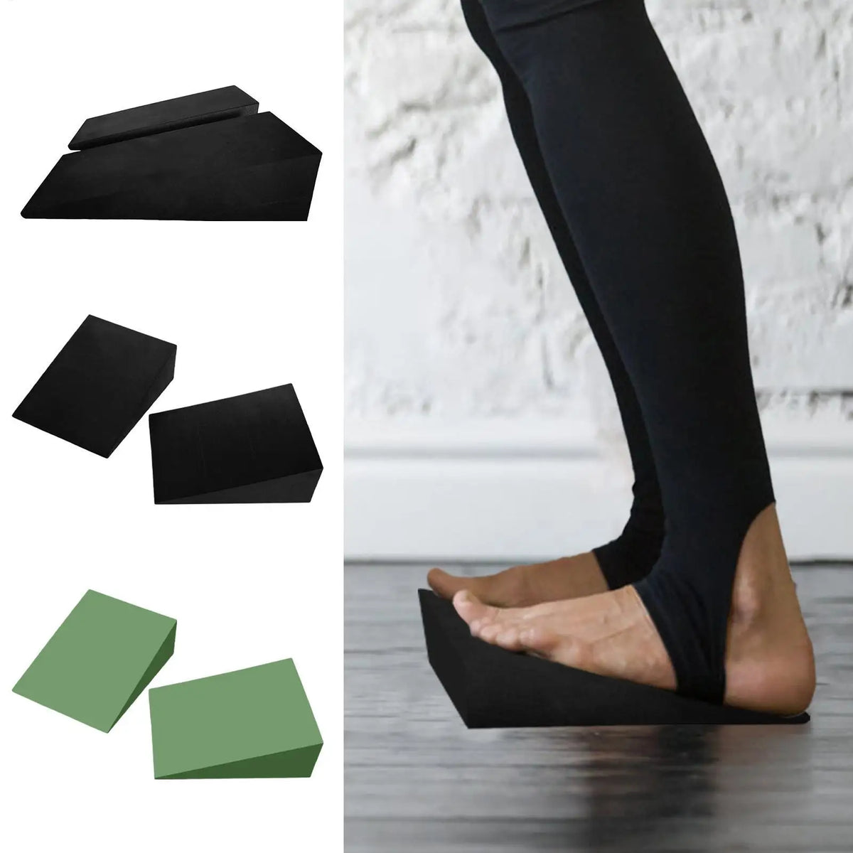 1Pairs Yoga Wedge Blocks EVA Foam Yoga Wedge Stretch Slant Boards Exercise Yoga Block Pilates Wedge Squats Fitness Accessories