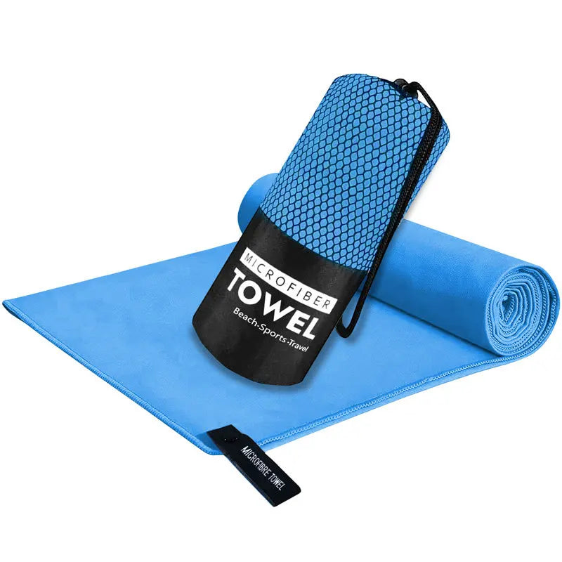 Sandproof Microfiber Fast-Drying Towel Lightweight Portable Swim Yoga Gym Beach Travel Sports Essentials