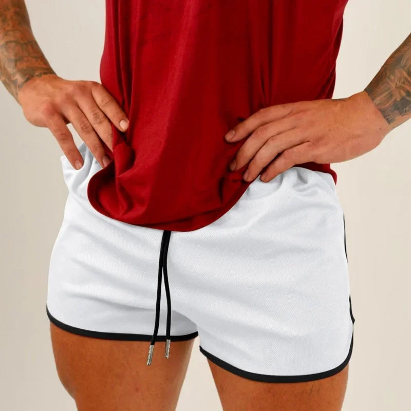 Summer Beach Fitness Shorts Men Running Training Short Pants Casual Athletics Quick Drying Breathable Mesh Sports Shorts