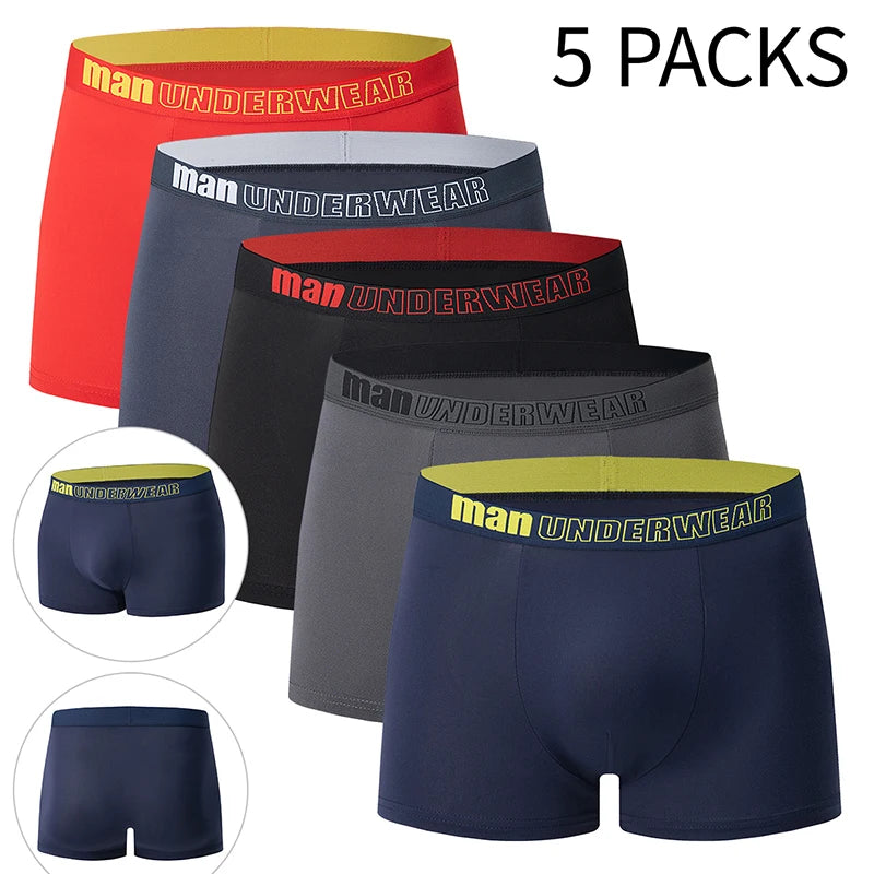5/10 Piece Set Of Four Season Men's Casual Sports Underwear Comfortable Plus Size For Teenagers Cycling And Running Base Shorts