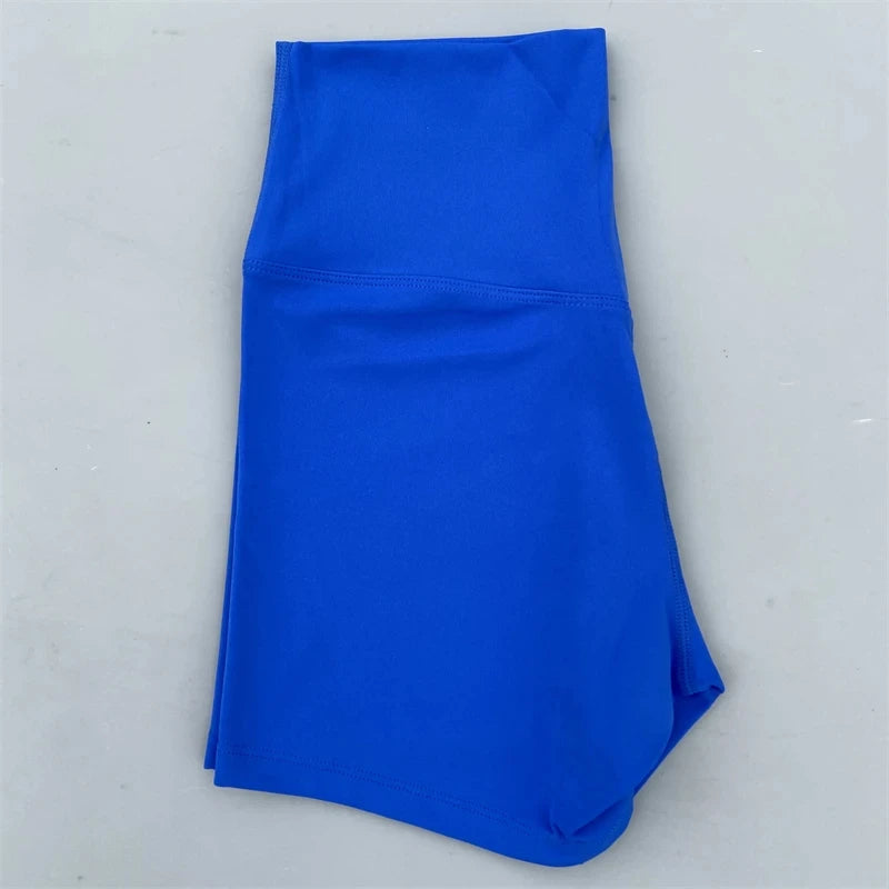 Women Gym Sports Shorts Yoga Shorts High Waist Workout Short Leggings Fitness Short Pants Running Cycling Tight Soft Sportswear