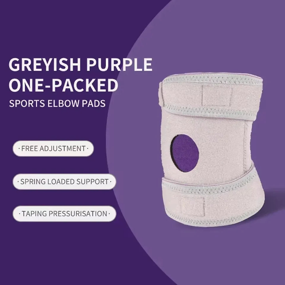 1PCS Adjustable Elbow Support Elastic Double Compression Elbow Pad Spring-loaded Elbow Pads For Fitness Sports Basketball