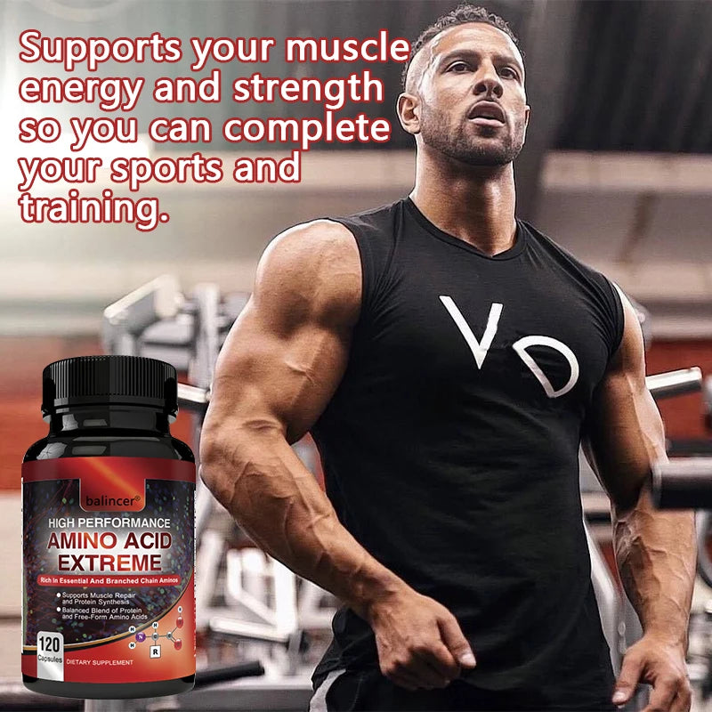 High Performance Amino Acids - Rich in Amino Acids and BCAAs - Muscle Replenishment, Repair and Growth, Workout Supplement