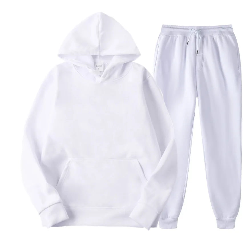 Hot Sale Men /women Tracksuit Hoodies + Pants for Autumn Winter Winter Streetwear Matching Sets Sweatershirts Sweatpants
