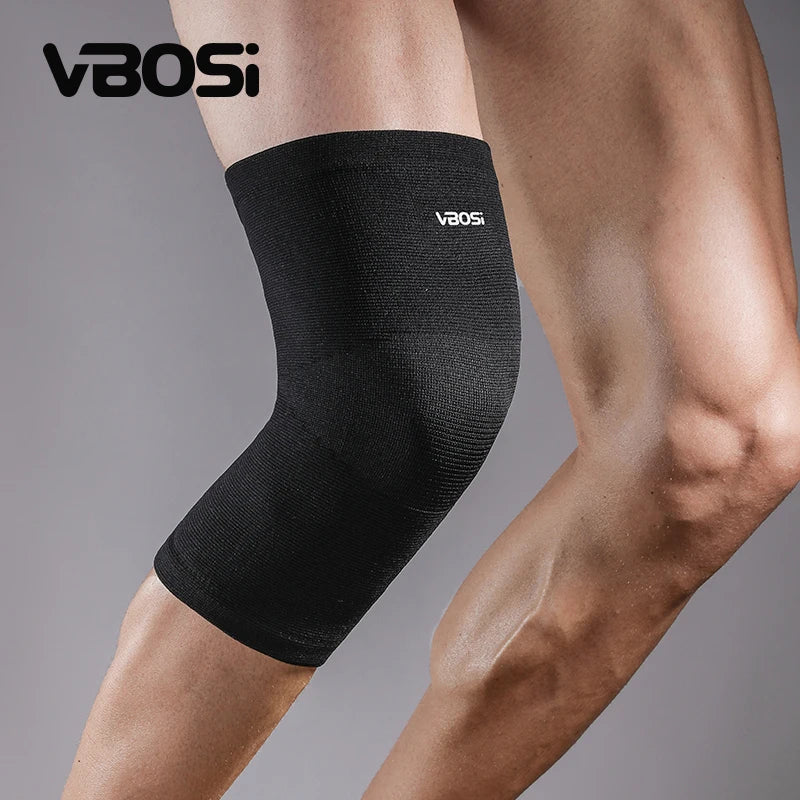 VBOSi 1 Piece Women Men Mild Compression Elastic Knee Support Sleeve for Basketball Cycling Running
