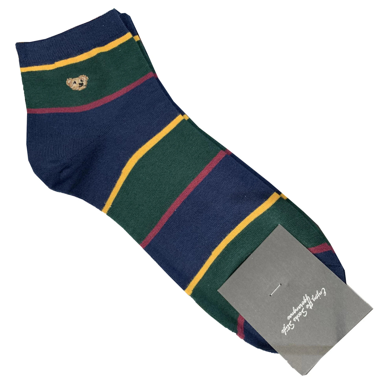 Good Quality Cartoon Gentleman Bear Men's Socks Cotton Harajuku Style Sport Boys Skateboard Novelty Breathable Christmas Gifts