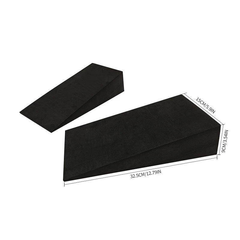 1Pair 15x12x5cm for Yoga Block Squat Yoga Stretching Inclined Board Wedge Slant Board, Calf Stretcher, Balance Pad Foam Wedge
