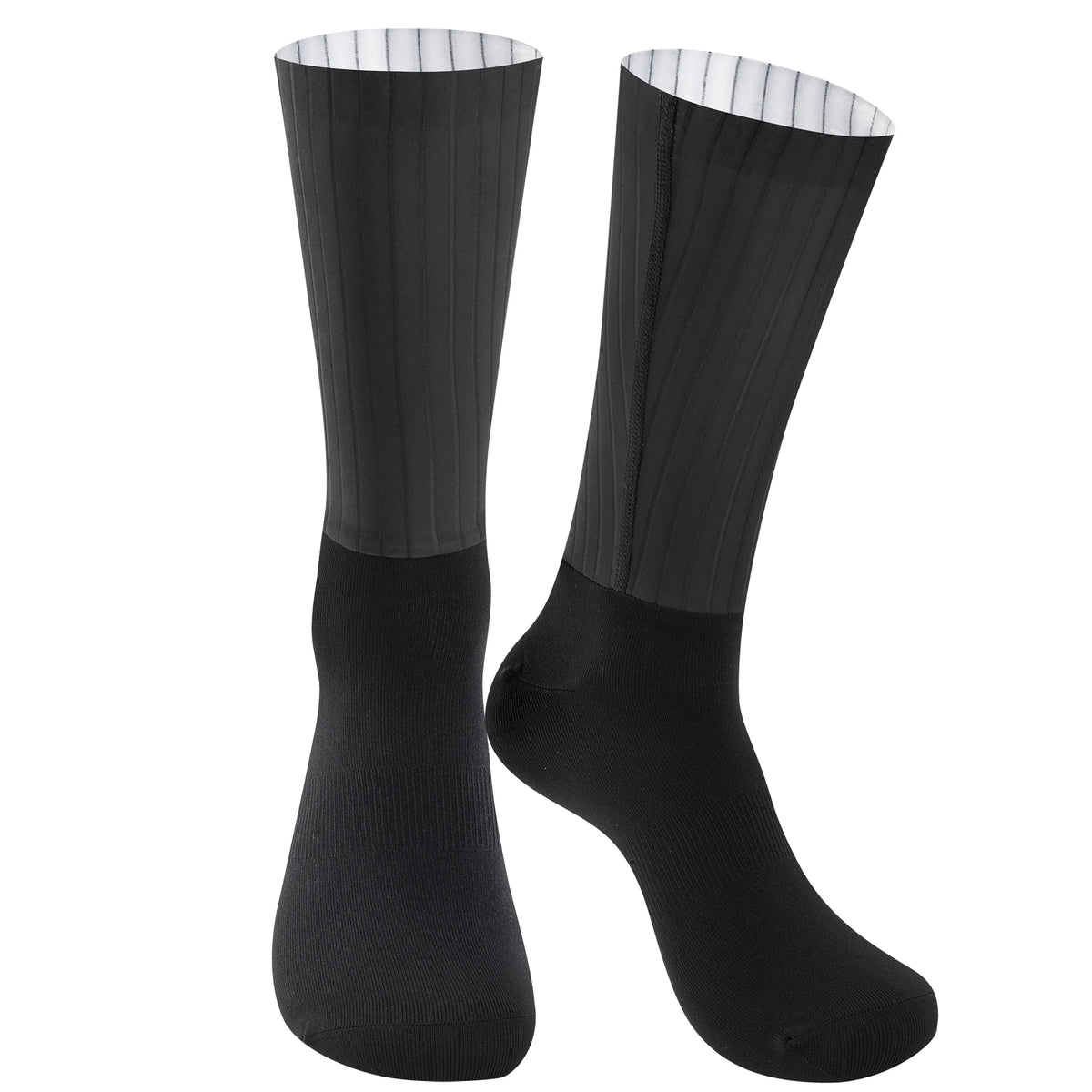YKYWBIKE Anti Slip Silicone Aero Socks Whiteline Cycling Socks Men Bicycle Sport Running Bike Socks