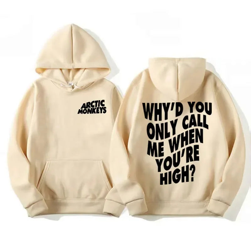 Arctic Monkeys Hip-hop Singer New Hoodies Singer Graphic Printing Sweatshirts for Fans Long Sleeve Men Women Clothing Hoodies