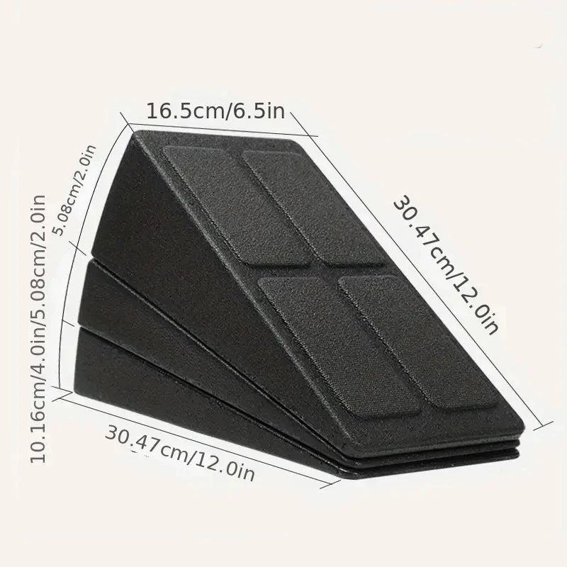 3-Piece Yoga Foam Wedge Anti Slip Wedge Block Leg Stretcher And Fascia Stretcher, Used To Improve Leg Strength Treatment